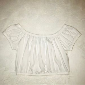 Hollister White Crop top